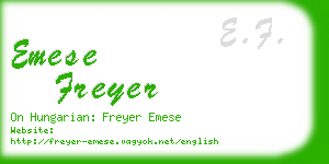 emese freyer business card